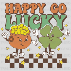 Happy Go Lucky St. Patrick's Day Design - DTF heat transfer - transferlegend