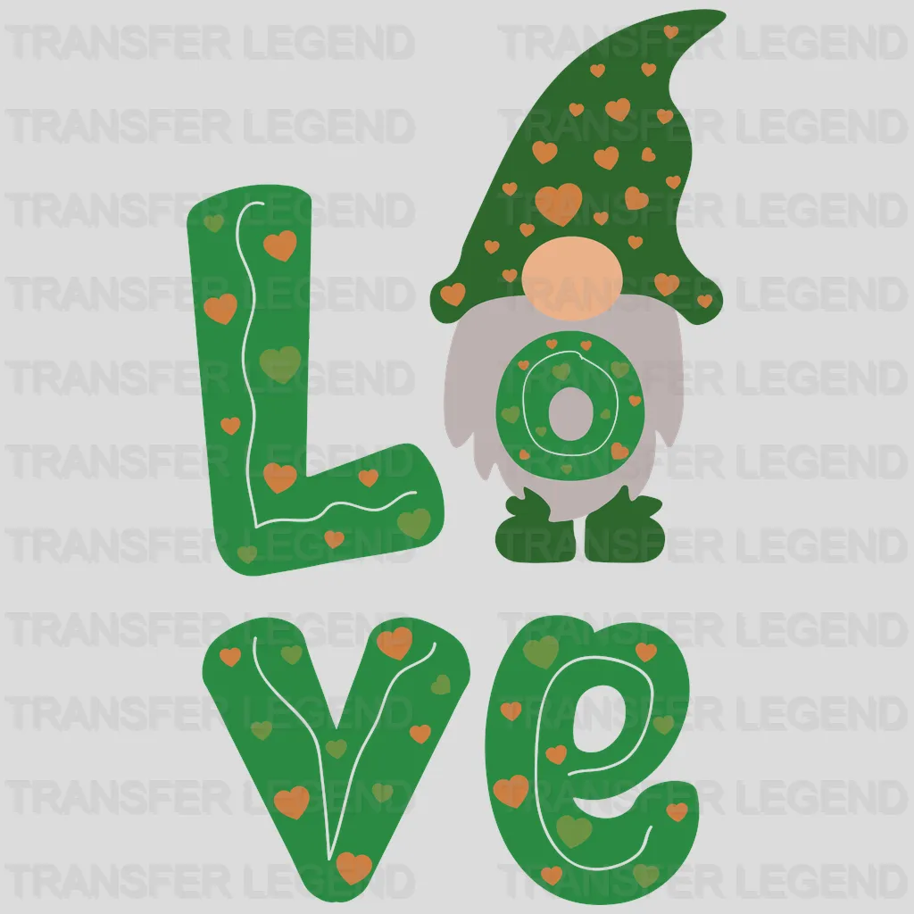 Love St. Patrick's Day Design - DTF heat transfer - transferlegend