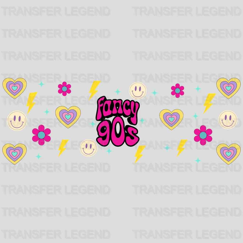 Fancy 90's UV DTF Transfer Cup Wrap UV DTF Sticker - transferlegend