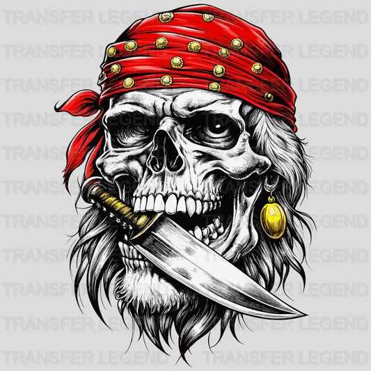 Rumble Skull Pirate Design - DTF Heat Transfer - transferlegend