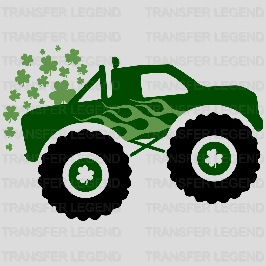 Truck St. Patrick's Day Design - DTF heat transfer - transferlegend