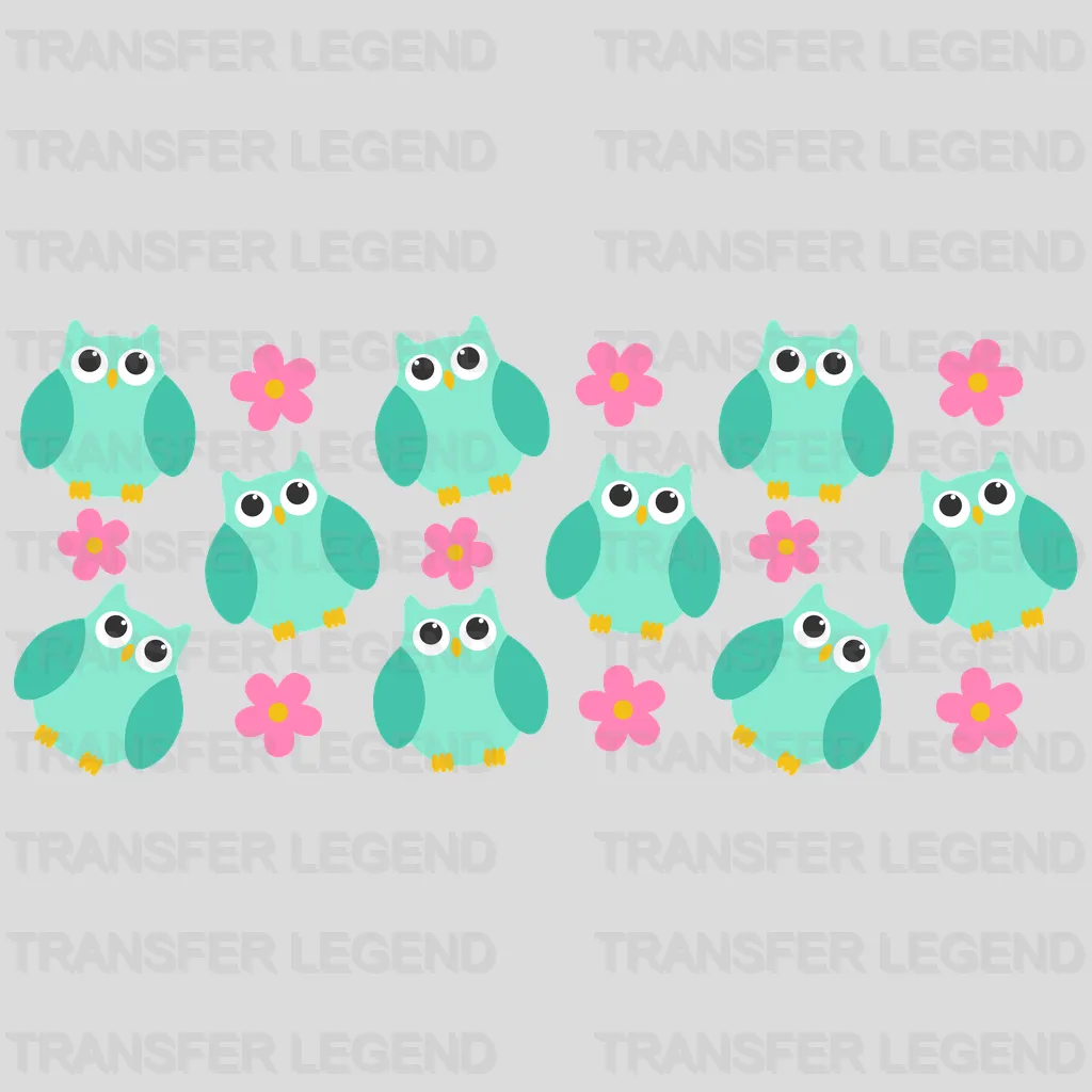 Owl UV DTF Transfer Cup Wrap UV DTF Sticker - transferlegend