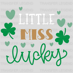 Little Miss Lucky St. Patrick's Day Design - DTF heat transfer - transferlegend