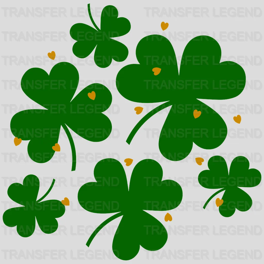 Clovers St. Patrick's Day Design - DTF heat transfer - transferlegend