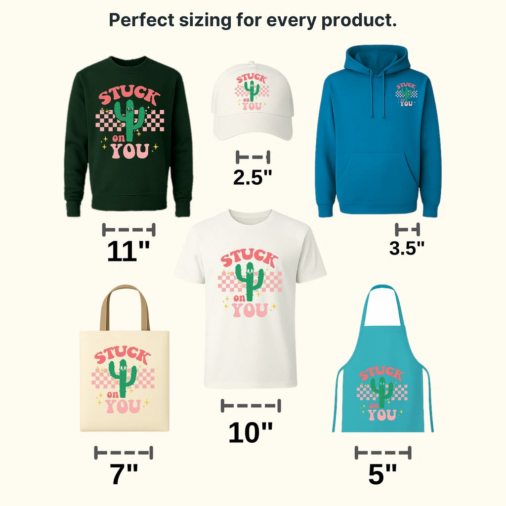 STUCK ON YOU CACTUS - DTF heat transfer - transferlegend