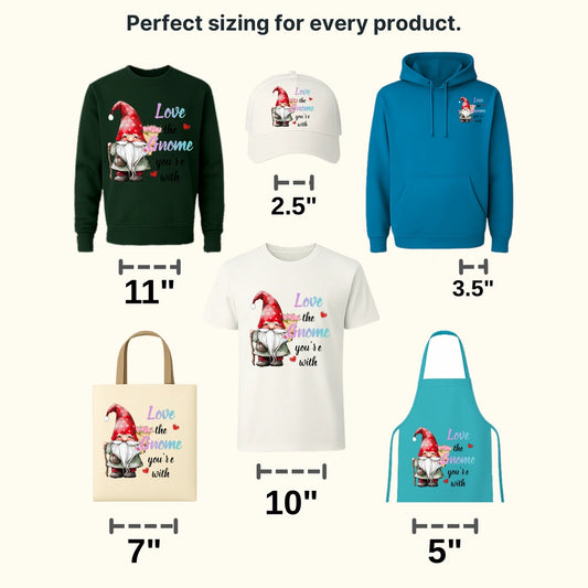 LOVE THE GNOME YOU ARE WITH - DTF heat transfer - transferlegend