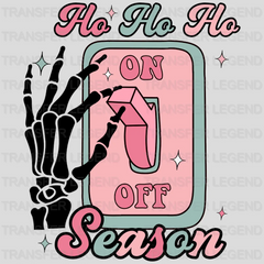 HO HO HO SEASON Christmas Design - DTF heat transfer - transferlegend