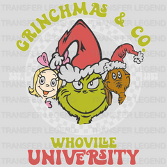 GRINCHMAS WHOVILLE UNIVERSITY Christmas Design - DTF heat transfer - transferlegend