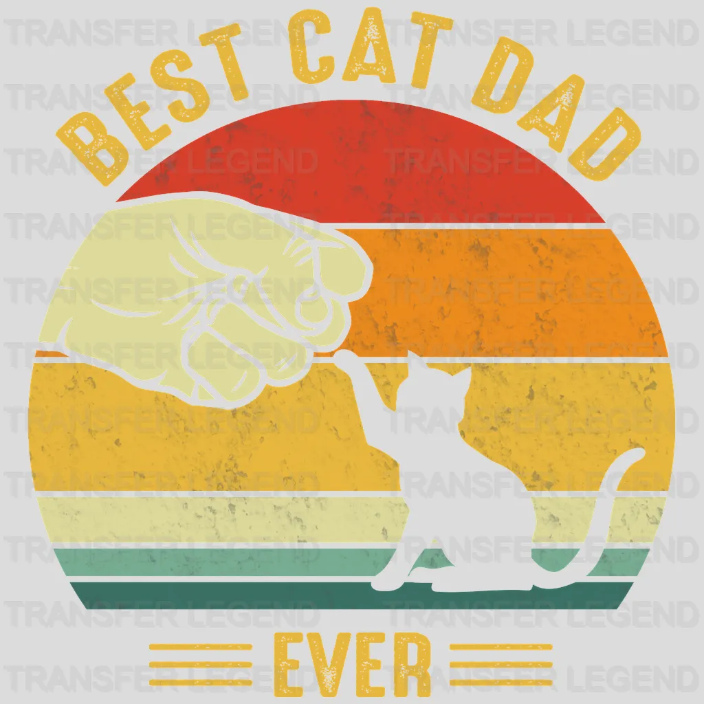 Best Cat Dad Ever Design - DTF heat transfer - transferlegend