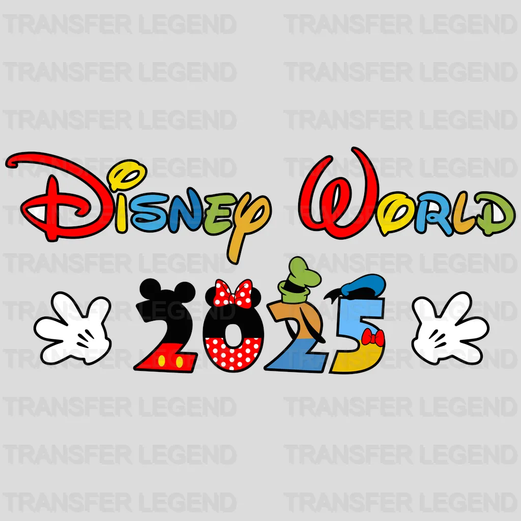 Family In Love 2025 Cartoon Designs - DTF Heat Transfer - transferlegend