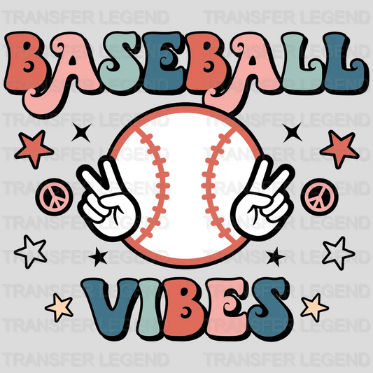 Baseball Vibes Hands DTF Transfer - transferlegend