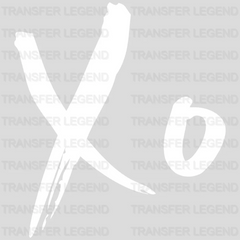 XO Black & White Valentine's Day Design - DTF heat transfer - transferlegend