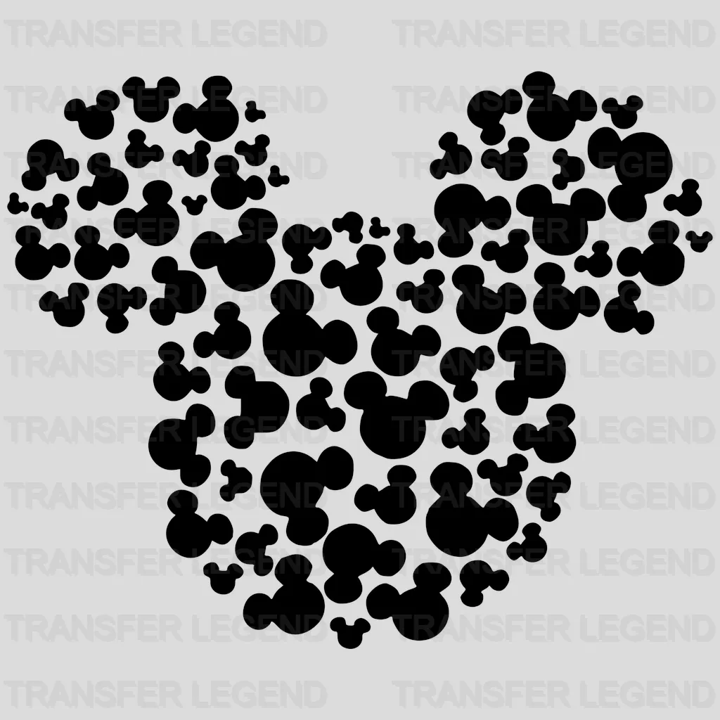 Mickey Head Infinite Design - DTF heat transfer - transferlegend