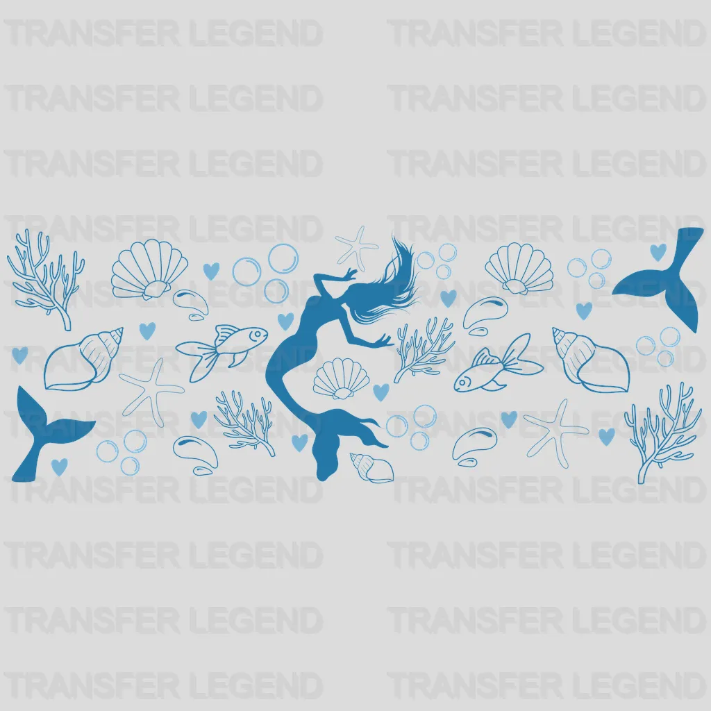 Sea Mermaid UV DTF Transfer Cup Wrap UV DTF Sticker - transferlegend