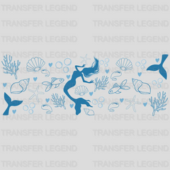 Sea Mermaid UV DTF Transfer Cup Wrap UV DTF Sticker - transferlegend