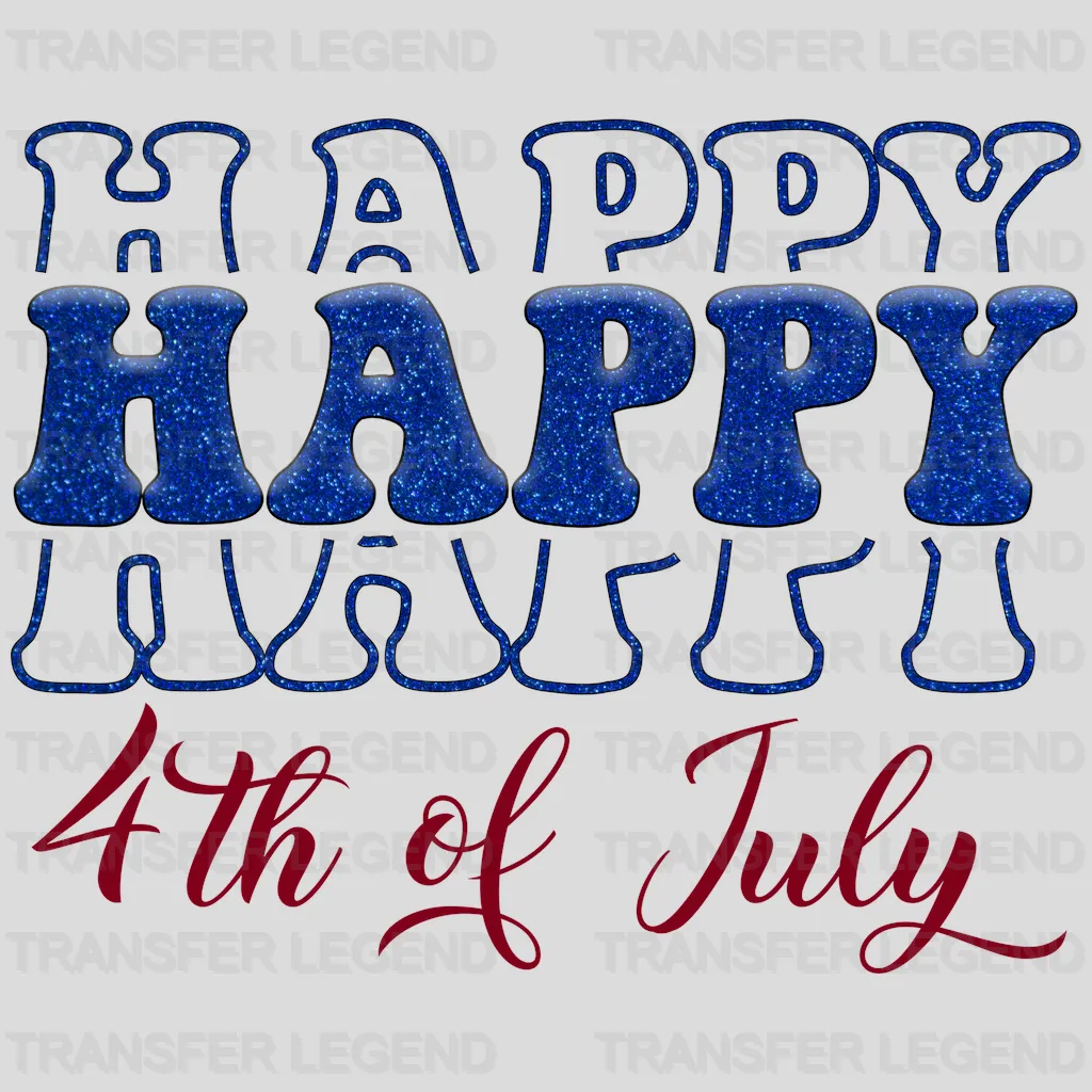 Happy 4th July DTF Transfer - transferlegend