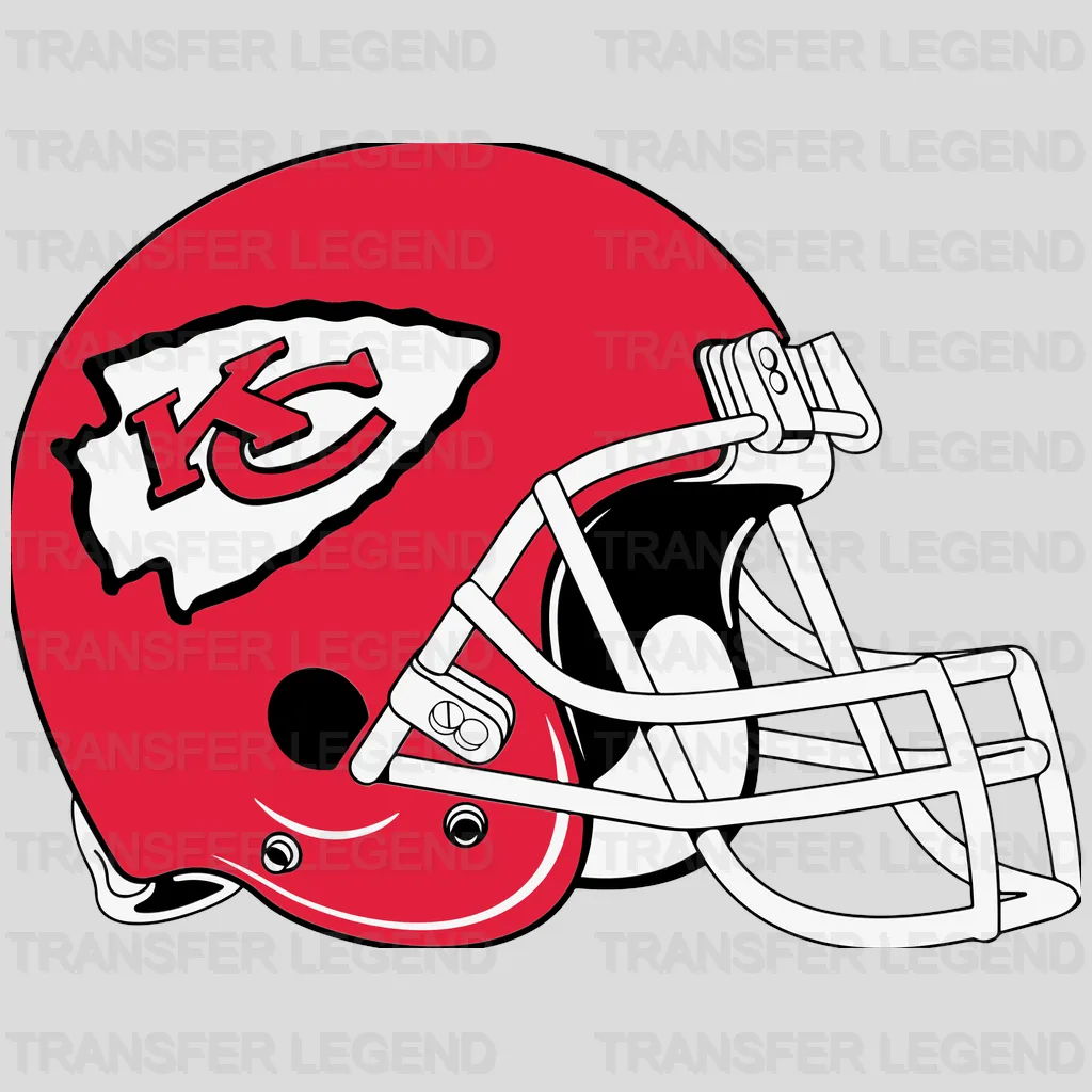 Kansas City Chiefs Dripping Lips Emblem NFL Design - DTF Heat Transfer