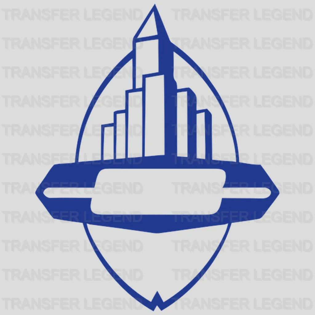 New York Giants stylized city skyline icon, NFL design - DTF Heat Transfer