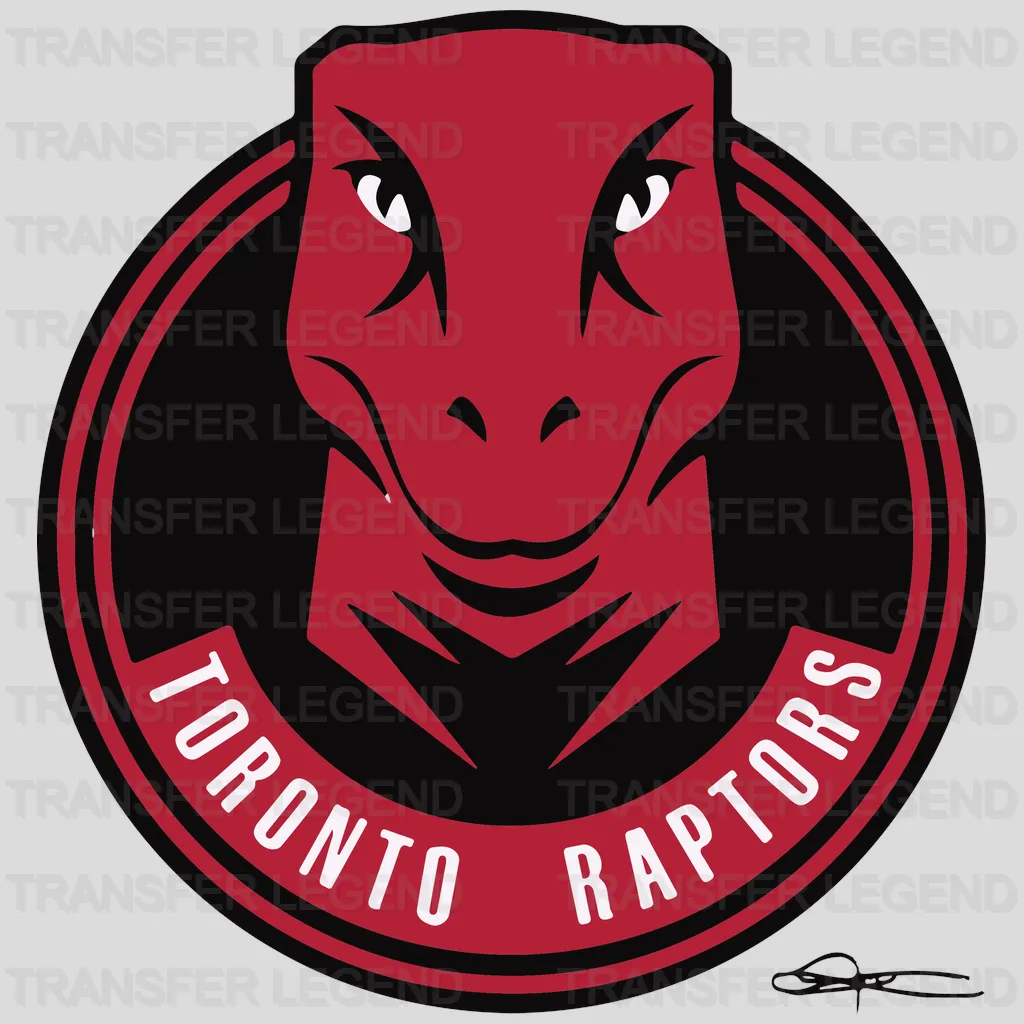 Toronto Raptors Raptor Head Roundel NBA Design - DTF Heat Transfer