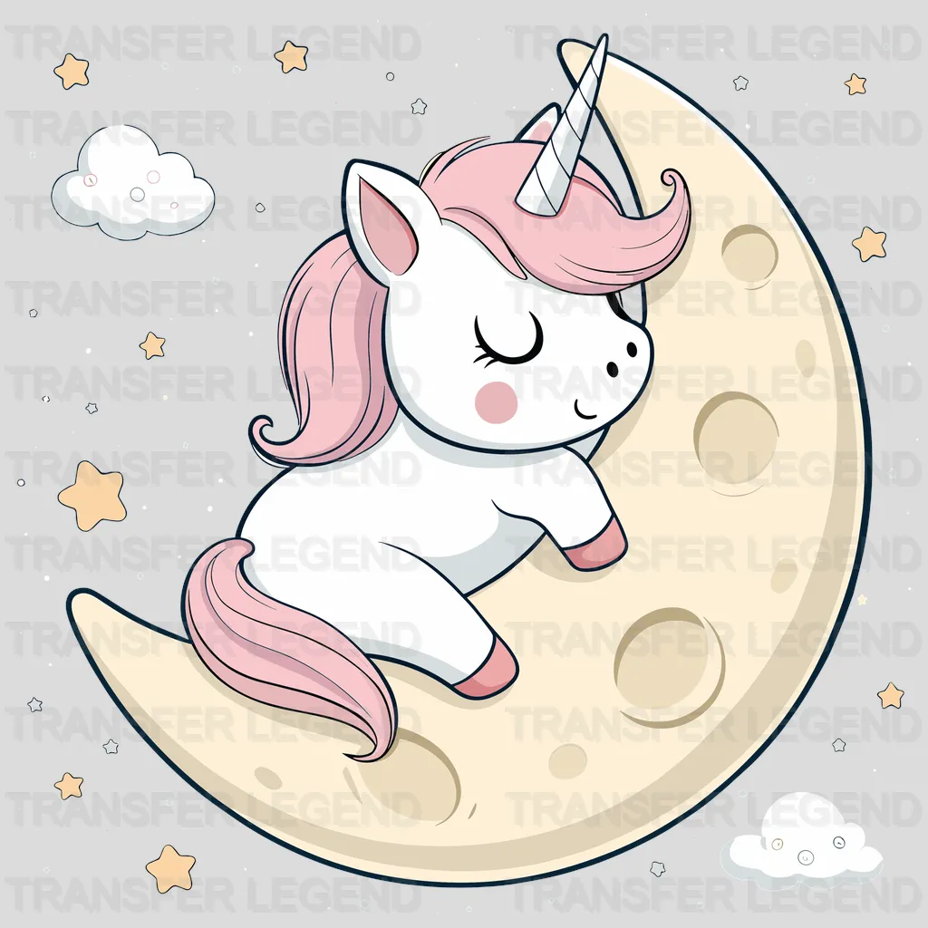 Baby Moon Unicorn Design - DTF Heat Transfers - transferlegend