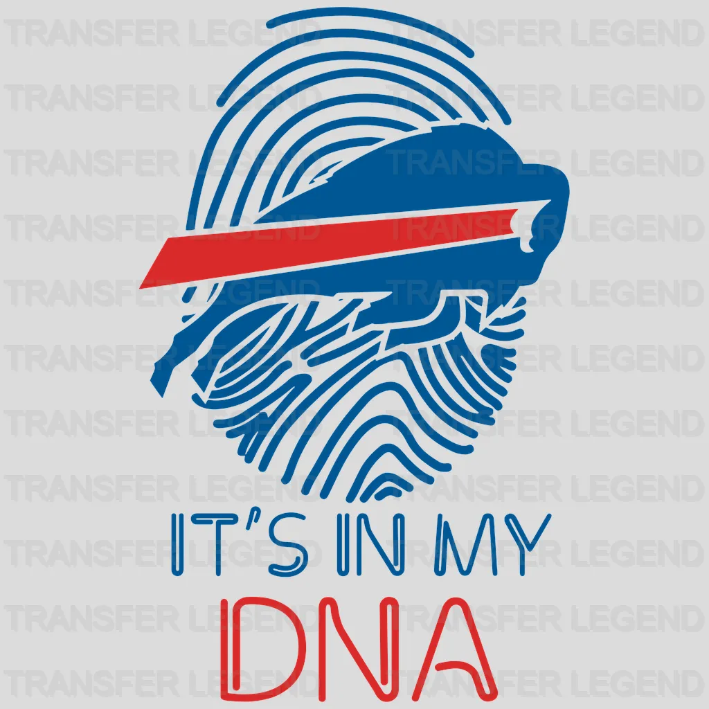 Buffalo Bills It’s In My DNA Fingerprint NFL Design - DTF Heat Transfer