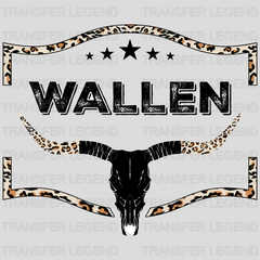 Wallen Bull Skull Design - DTF heat transfer - transferlegend