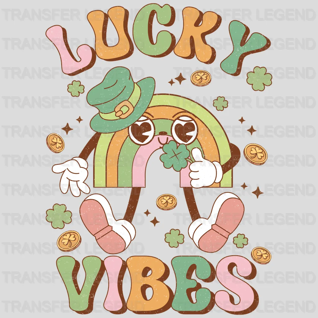 Lucky Vibes St. Patrick's Day Design - DTF heat transfer - transferlegend