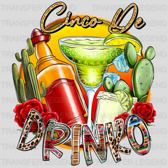 Cinco De Drinko - Cinco De Mayo DTF heat transfer - transferlegend