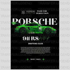 Porsche 911 RS Night Vision Cars Design - DTF Heat Transfer - transferlegend