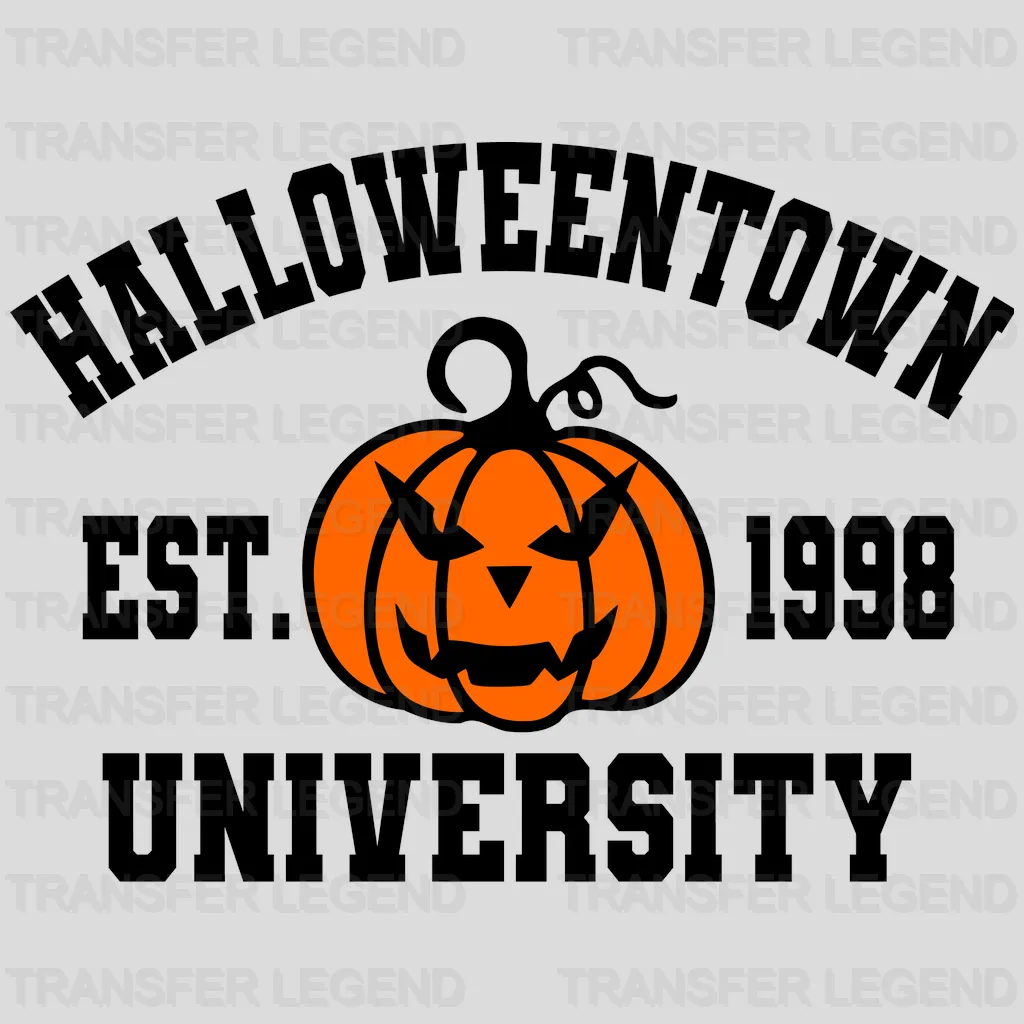 Halloweentown University Est.1998 Pumpkin Design - DTF heat transfer - transferlegend