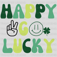 Happy Go Lucky St. Patrick's Day Design - DTF heat transfer - transferlegend