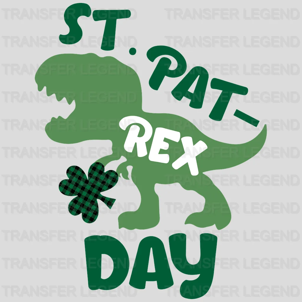 St. Pat-Rex Day / St. Patrick's Day Design - DTF heat transfer - transferlegend