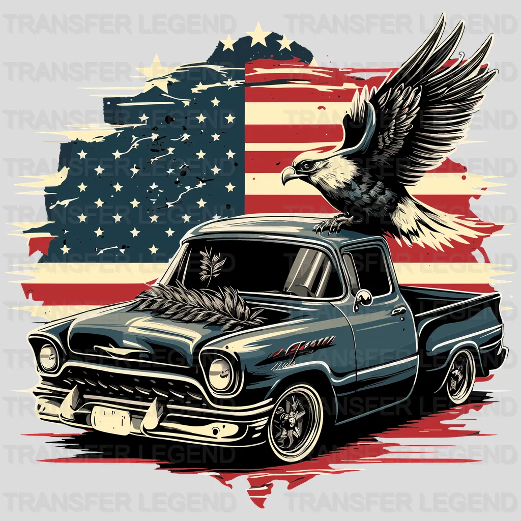 Eagle & Oldtimer USA Design - DTF Heat Transfers - transferlegend