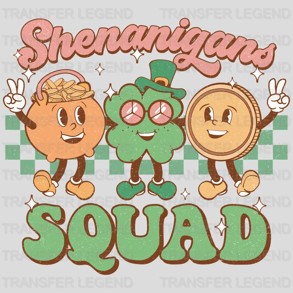 Shenanigans Squad St. Patrick's Day Design - DTF heat transfer - transferlegend