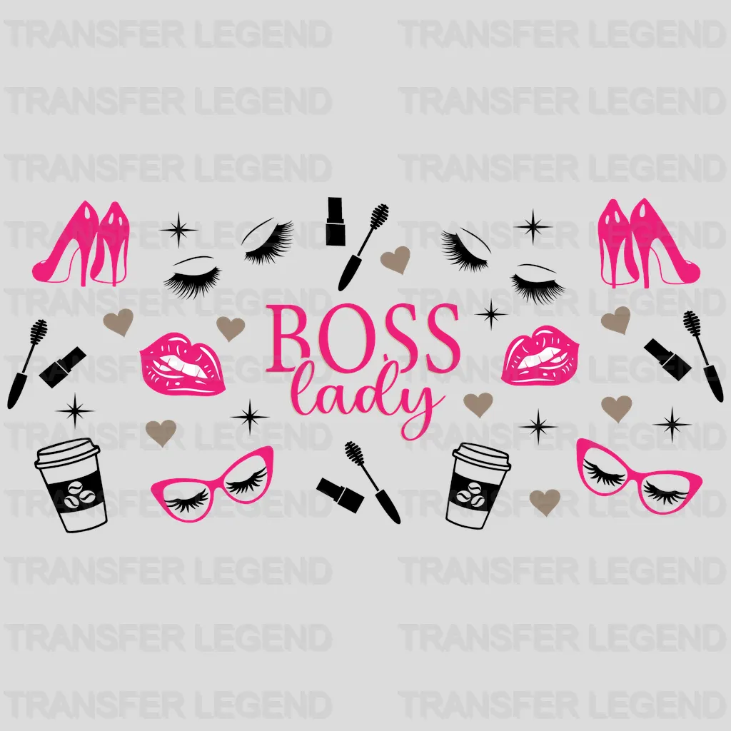 Boss Lady UV DTF Transfer Cup Wrap UV DTF Sticker - transferlegend