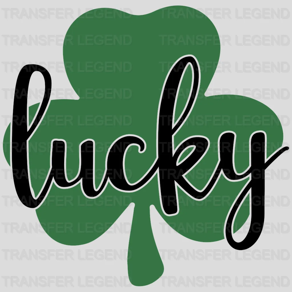 Lucky St. Patrick's Day Design - DTF heat transfer - transferlegend