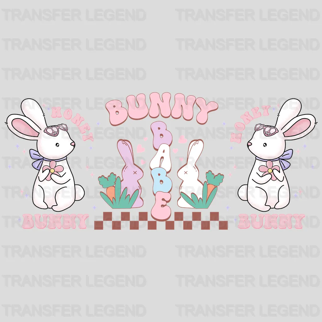 Bunny Babe Easter UV DTF Transfer Cup Wrap UV DTF Sticker - transferlegend