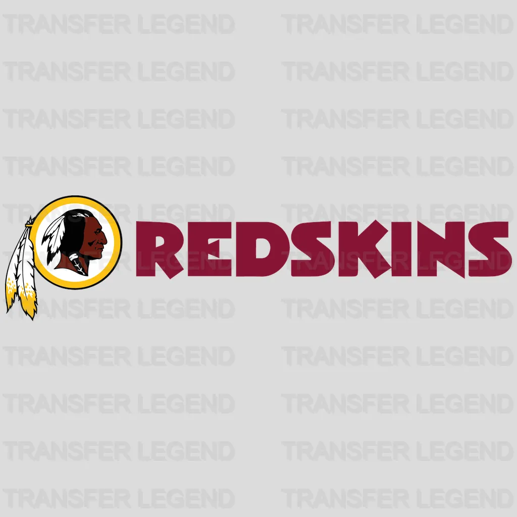 Washington Redskins Retro REDSKINS Wordmark NFL Design - DTF Heat Transfer