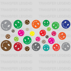 Smiley UV DTF Transfer Cup Wrap UV DTF Sticker - transferlegend