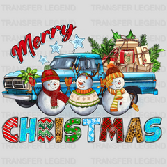 SNOWMAN MERRY CHRISTMAS Christmas Design - DTF heat transfer - transferlegend