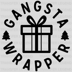 Gangsta Wrapper Gift Christmas Design - DTF heat transfer - transferlegend