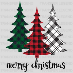 Merry christmas, Christmas tress design, Dtf Transfer - transferlegend