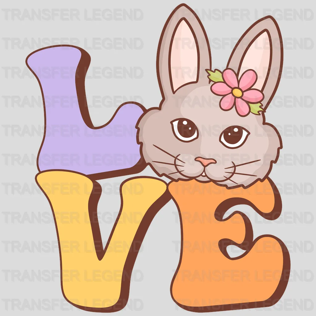 LOVE Easter Design - DTF heat transfer - transferlegend