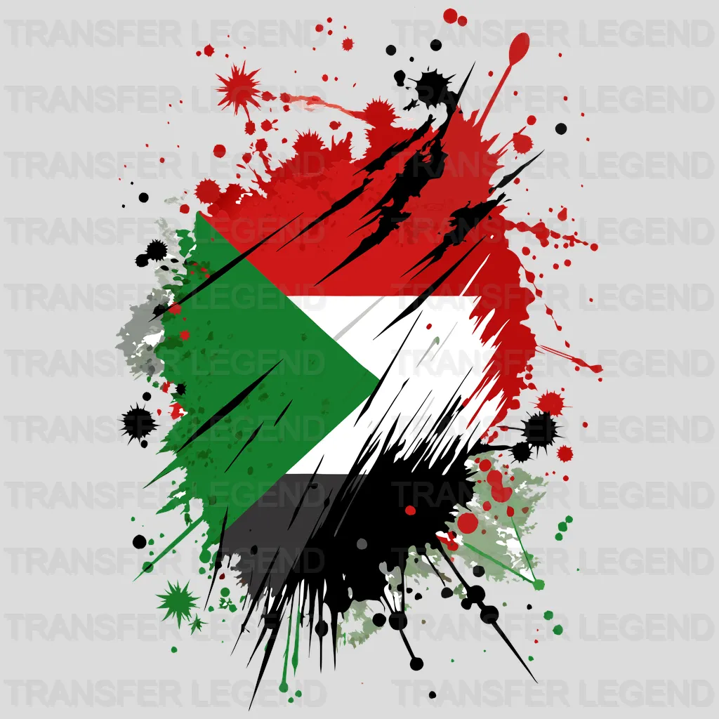 Sudan Flag Design - DTF Heat Transfer - transferlegend