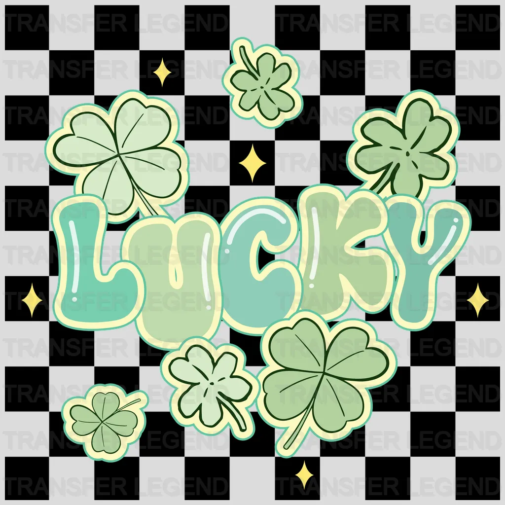 Lucky St. Patricks Day Design - DTF heat transfer - transferlegend