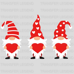 Heart Gnomes Valentine's Day Design - DTF heat transfer - transferlegend