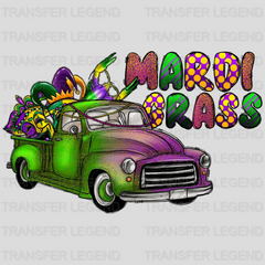 Car Mardi Gras Design- Mardi Gras DTF heat transfer - transferlegend