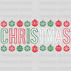 Red & Green Christmas design - DTF Heat Transfer - transferlegend