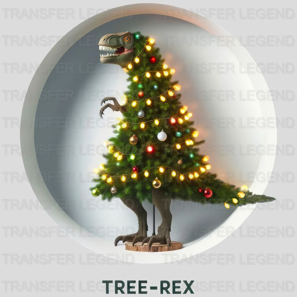 TREE-REX Christmas Design - DTF heat transfer - transferlegend