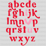 I Love You Alphabet Valentine's Day Design - DTF heat transfer - transferlegend